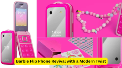 Barbie Flip Phone