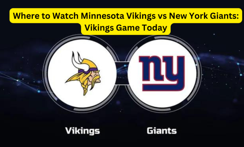 Vikings Game Today