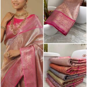 Combo Offer: Set of 6 Premium Banarasi Tissue Tanchui Silk Sarees